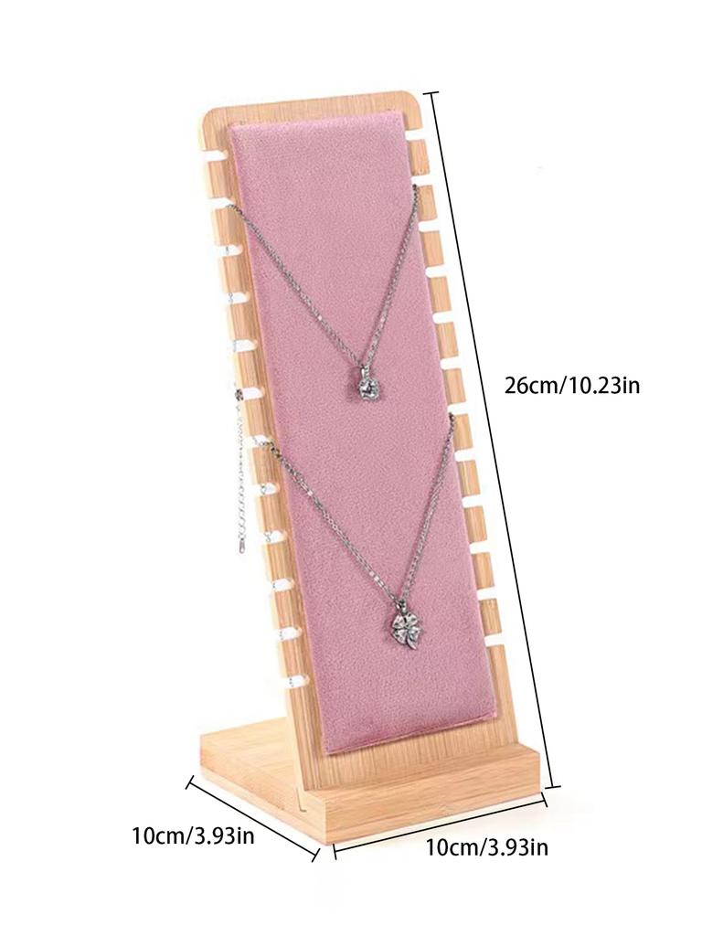 Бамбуковая подставка для ювелирных изделий, подставка для ожерелья, деревянная подставка для нескольких ожерелий, мольберт, витрина, держатель для ожерелья