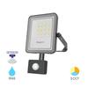10W 1100lm IP65 LED Floodlight with Motion Sensor – Grey