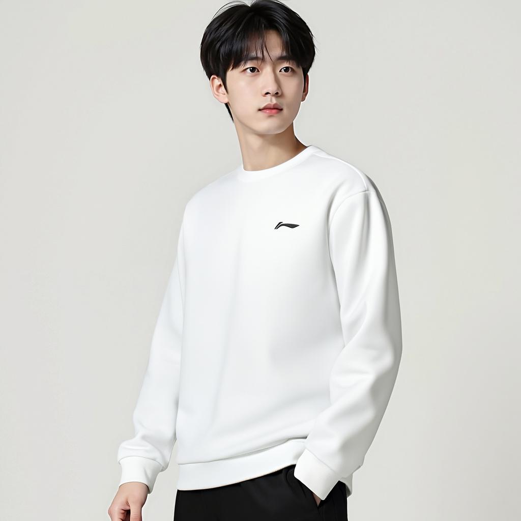 Толстовки Li Ning Унисекс Белые Средние AWDVG77-2