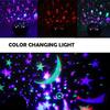 Проекционная лампа RGB LED Звездное ночное освещение Питание от USB Спальня Гостиная Вечеринка Декорация Атмосферный свет Подарок на день рождения