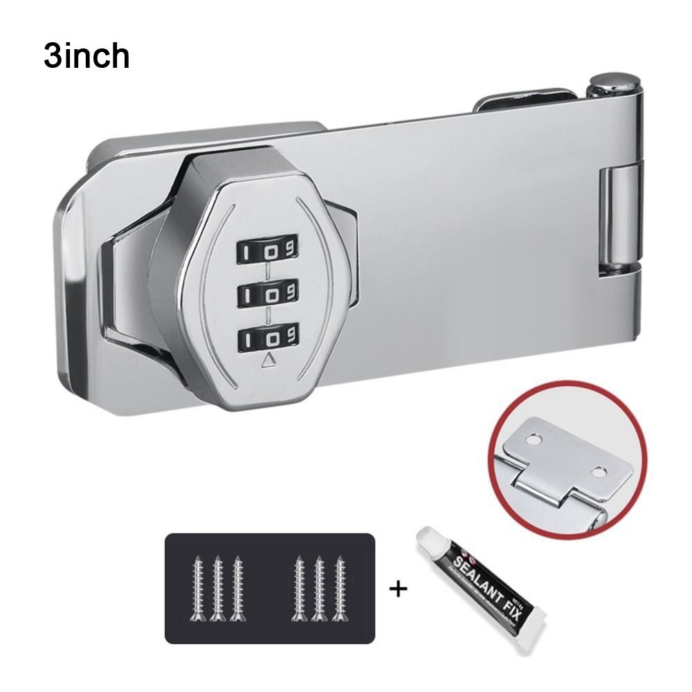 New Zinc Alloy Cabinet Password Locks Anti-Theft Security Coded Lock Keyless Hardware Combination Coded Lock Door