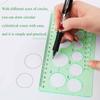 (Nikita) Circle Templates Measuring Geometry Ruler Plastic Geometric Drawing Painting