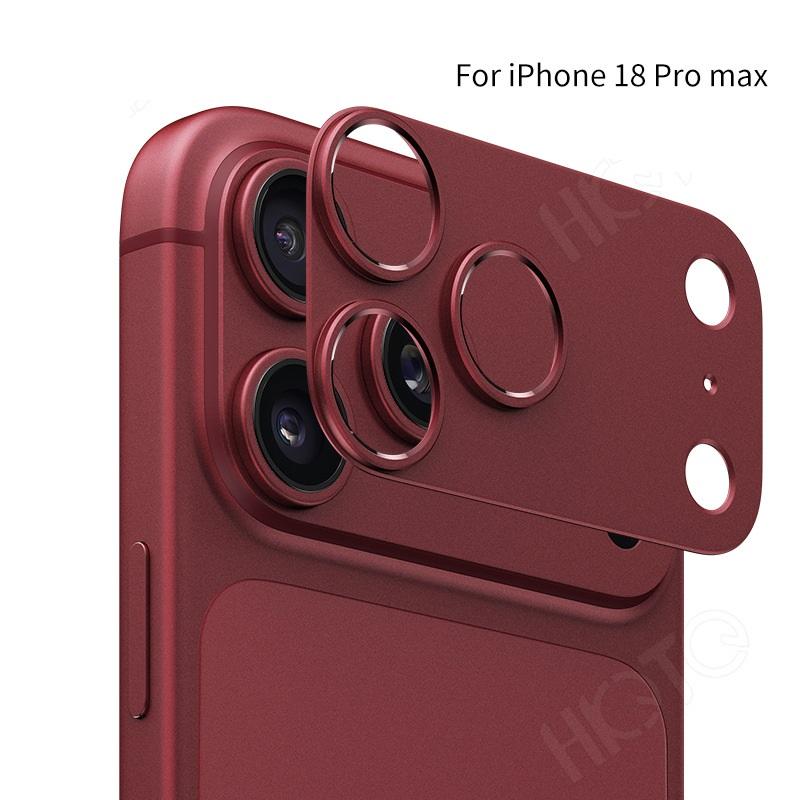 for iPhone 18 Pro Max Camera Bezel Anti Scratch Metal Frame Hollow Film Stand Out Cover Lens Protector Cap Sticker 4