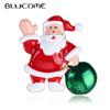 Fashion Christmas Brooches Lovely Cartoon Santa Claus Anime Brooch for Women Men Shuit Scarf Hijiab Pins Christmas Gifts