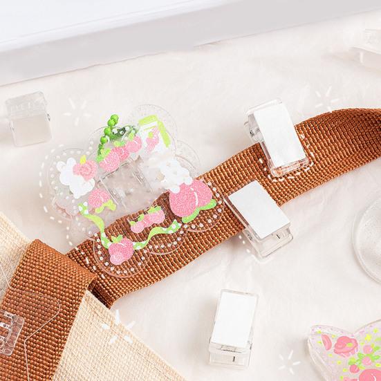 50 шт. самоклеящиеся настенные зажимы, прозрачные, не легко деформируемые, компактные размеры, широко используемые мини-скрепки для документов