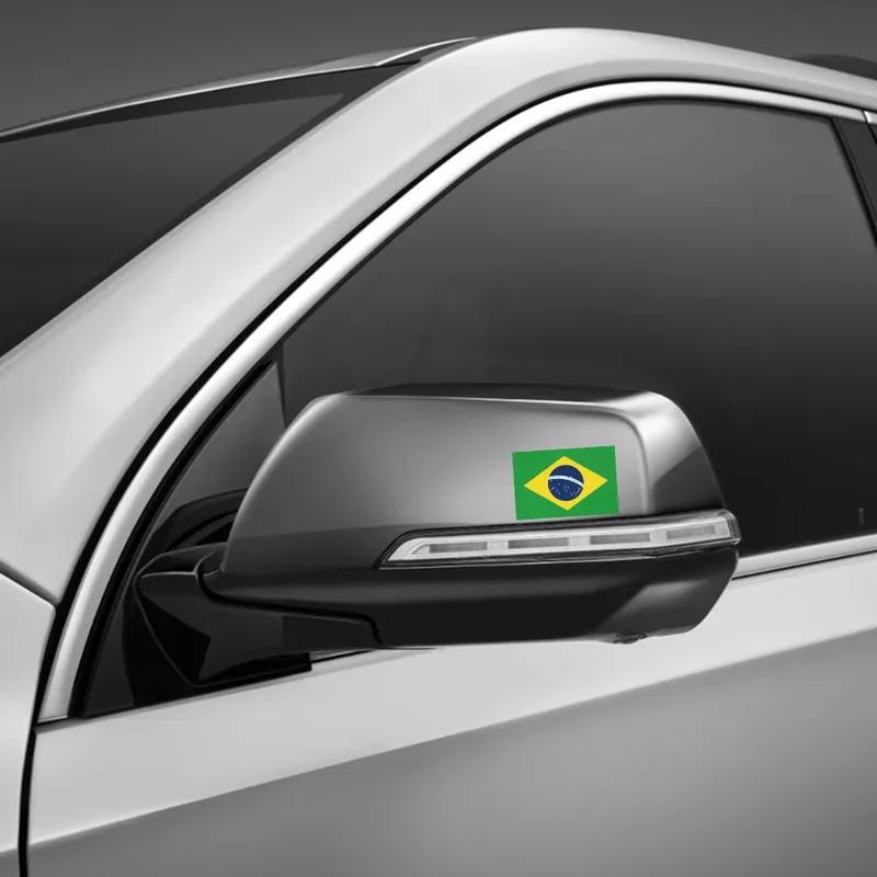 Car Brazilian Flag Sticker Vinyl Decal PVC Decoration Auto Accessories For Fiat VW Gol Fox GM Ford Uno Chevrolet Opel Volkswagen