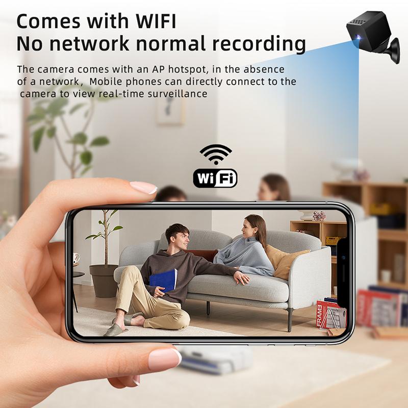 Мини-камера 1080P Беспроводная Wi-Fi Удаленный монитор Интеллектуальная камера Домашняя IP-камера Обнаружение движения Регистратор