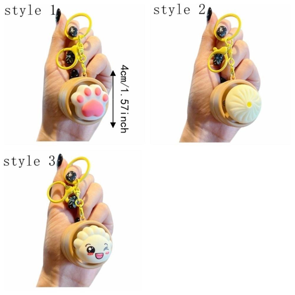 Light-up Press Keyboard Keychain Rotational Sound Generation Sensory Clicker Toys Gift Giving