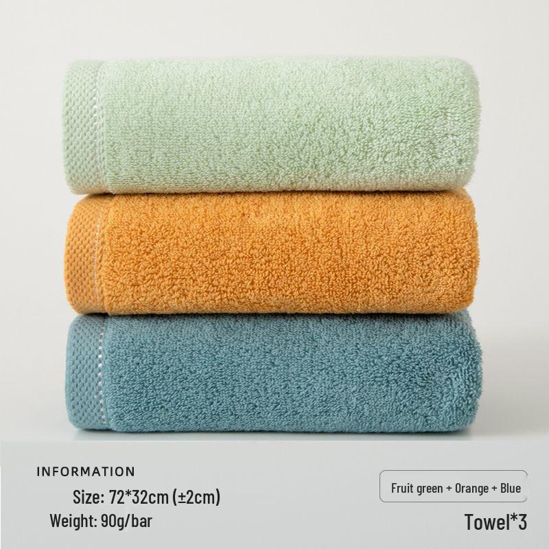 Soft, Absorbent Cotton Bath Towel for Adults – Thick, Non-Shedding, Ideal for Face Wash and Home Use