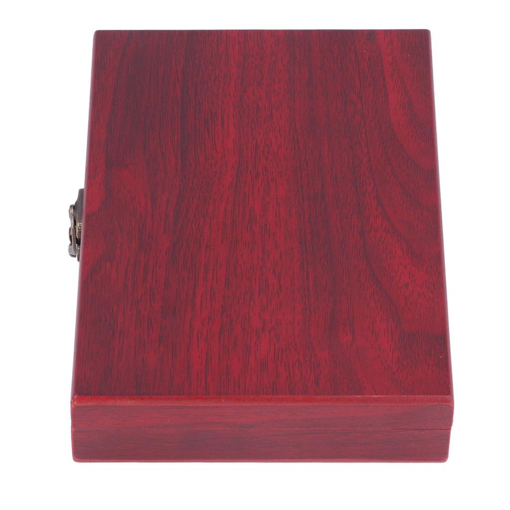 Coin Holder 50 Pieces Storage Vintage Wooden Coin Storage Box with Transparent Protective Case for