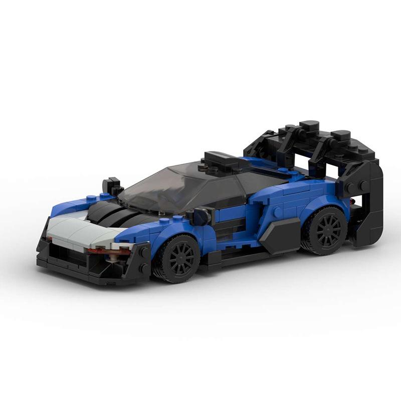 Building Block Compatible Mclaren Senna Gtr Creative Assembly Sports Car Racing Gift Small Particles Puzzle