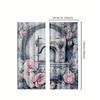 2pcs Vintage Sewing Machine Blackout Curtains   Colorful Floral Print   Rustic Rod Pocket Drapes for Bedroom & Living Room   Semi-T