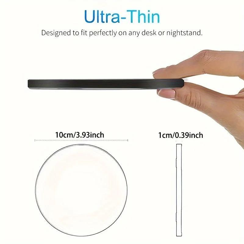 Ультратонкая быстрая беспроводная зарядная панель для Samsung Galaxy S24 S23 S22 iPhone 15 14 13 Pro Max Беспроводная индукционная зарядная станция