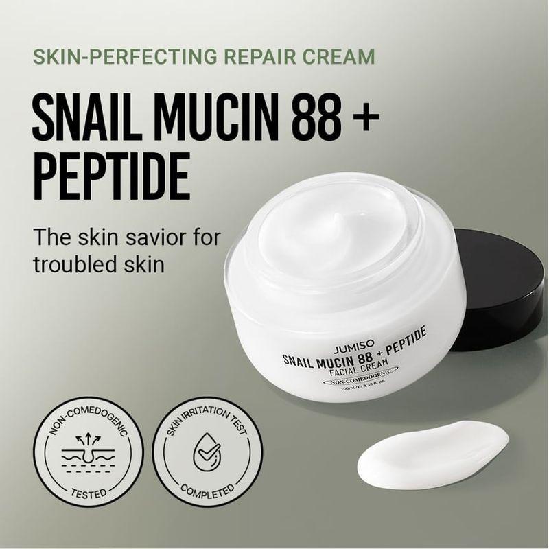 JUMISO - Snail Mucin 88 + Peptide Facial Cream Mini Bundle Set