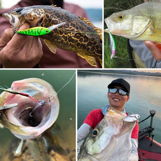 7.5CM/12G Multi-Jointed VIB Fishing Lure with Hooks Realistic 2-Section Swimbait Hard Artificial Bait Freshwater Saltwater Fishing Accessories