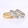 Two-tone Copper-Plated Men's Chain Ring - Trendy Punk Style Jewelry