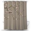 Занавеска для душа с цветами и птицами, водонепроницаемая, декоративная для ванной комнаты, тканевая с 3D-печатью, декоративная занавеска для душа cortina de la ducha