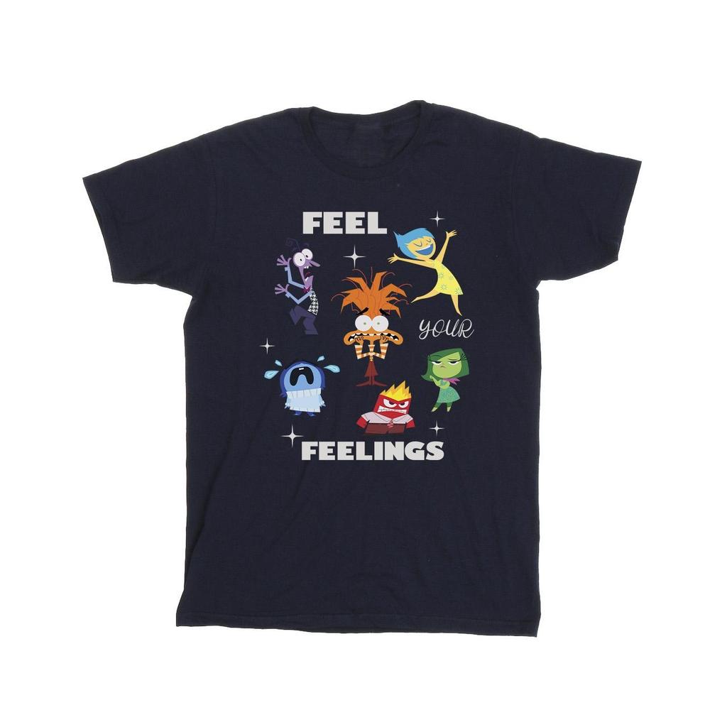 Inside Out 2 Boys Feelings Cotton T-Shirt