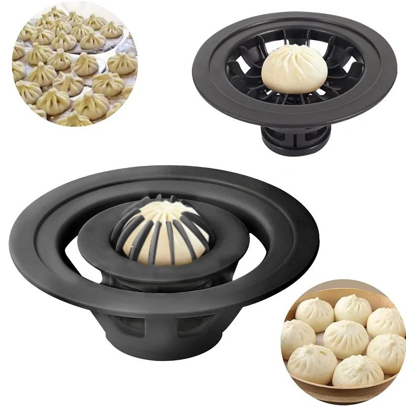Baozi Maker Machine Mold Chinese Baozi Mold DIY Pastry Pie Dumpling Making Mould for Kitchen Beginners Easy To Use & Clean