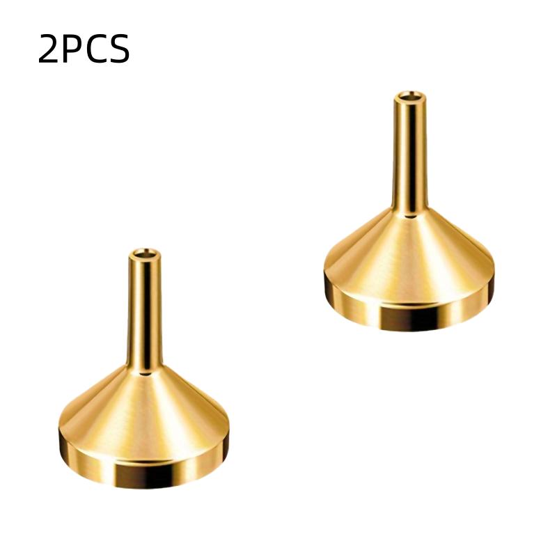 1pc/2pcs/4pcs Funnels, Mini Funnel, Oil Funnel, Liquid Funnel, Multi-functional Oil Funnel, Metal Funnel, Heat-resistant Oil Funnel For Milk, Wine,