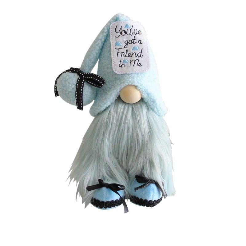 Creative Blue Forest Gnome Cloth Doll Decor