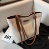 Large Capacity Commuter Office Handbag  New Canvas Women's Bag Luxury Design Shoulder Travel Shopping Bags