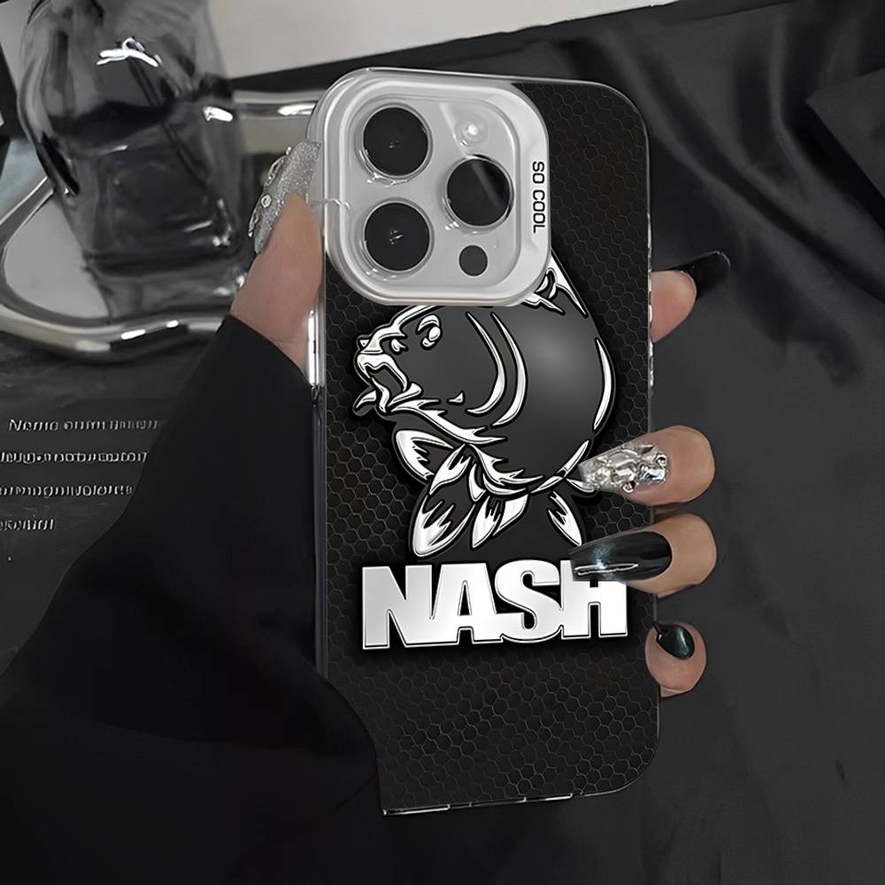N-Nashs Fishing Logo Phone Case For IPhone 17 16 Plus Pro Max 15 14 13 12 11 Matte Colorful Covers