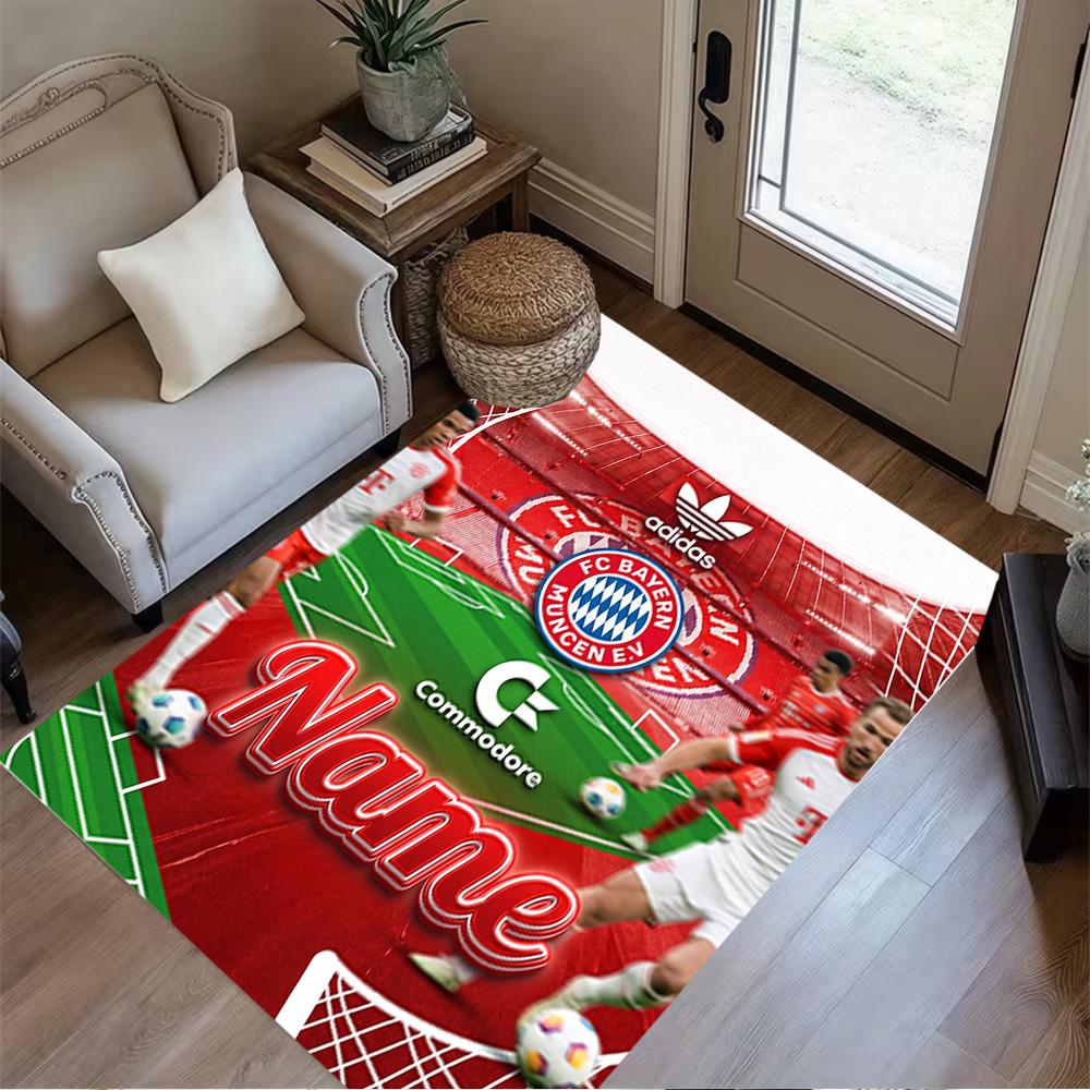 Bayern Munich Poster Area Rug Suitable for Game Room Balcony Entryway Foyer Antislip Carpet Office home decor Spiritual Gift