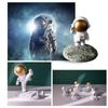 Resin Astronauts Ornaments Universal Cell Mobile Phone Stand Holder Spaceman Bracket Toys Home Office Desk Decor Birthday Party