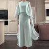 2025 Summer European and American Women's Fashion Casual Long Dress and Shawl Set