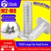 201 Stainless Steel Large Flat Head Machine Screw, M3/M4/M5/M6, Umbrella/Mushroom Head.