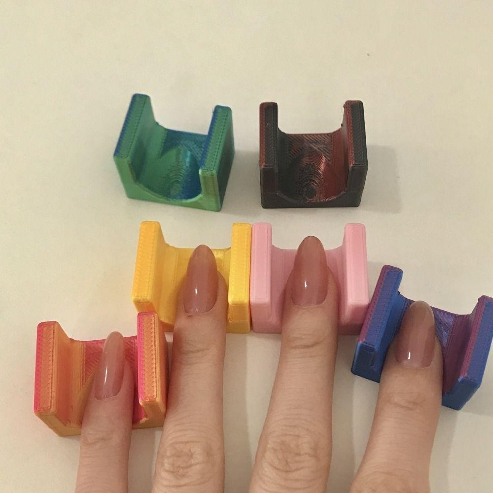 Креативный противоскользящий разделитель для пальцев ногтей, грязезащитный, многоразовый, портативный, 5D инструмент для DIY ногтей для нанесения лака