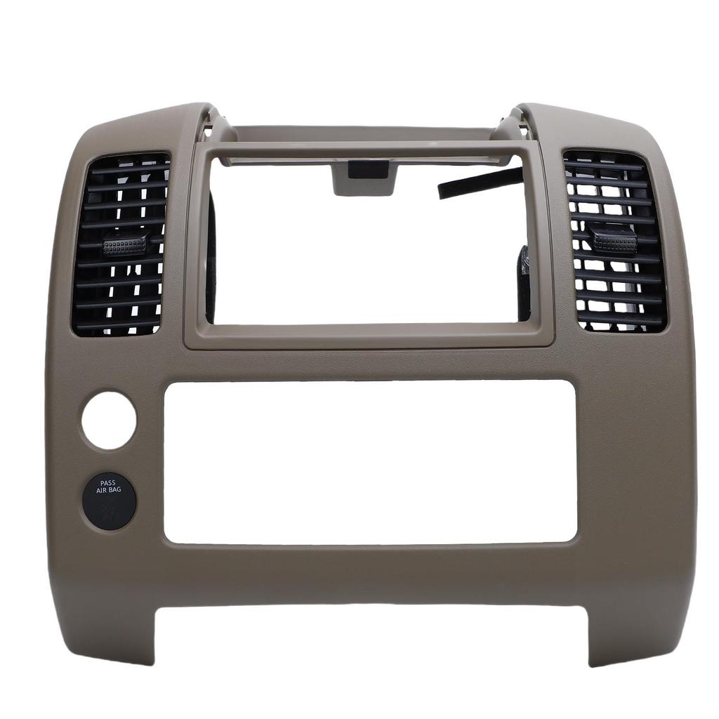 Center Dash Console Instrument Panel Bezel Replacement for Frontier 2005 2020 Car Center Console Bezel Brown 68259 ZP16A