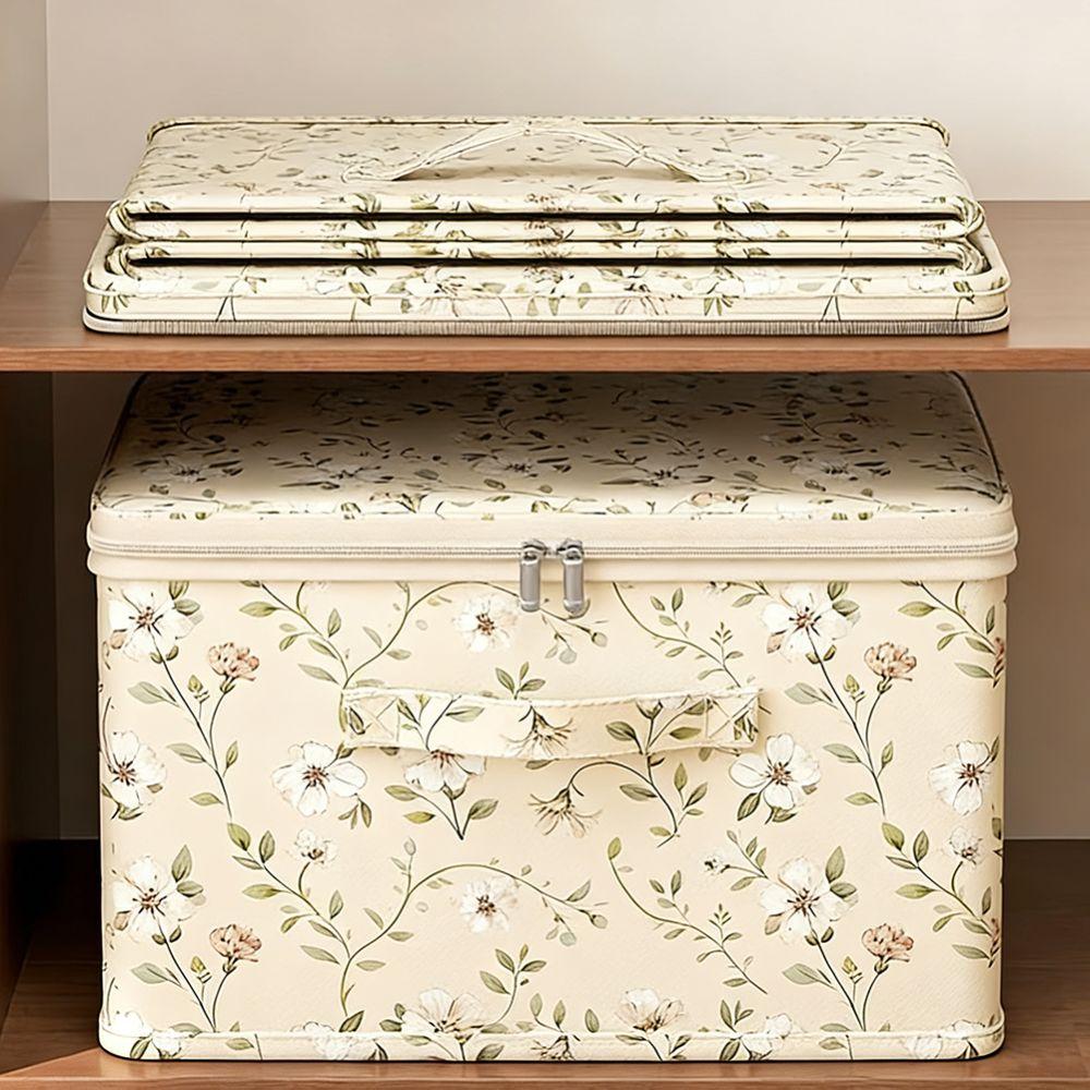 Space Saving Clothes Quilt Storage Box Washable Laundry Basket Toy Storage Box for Home