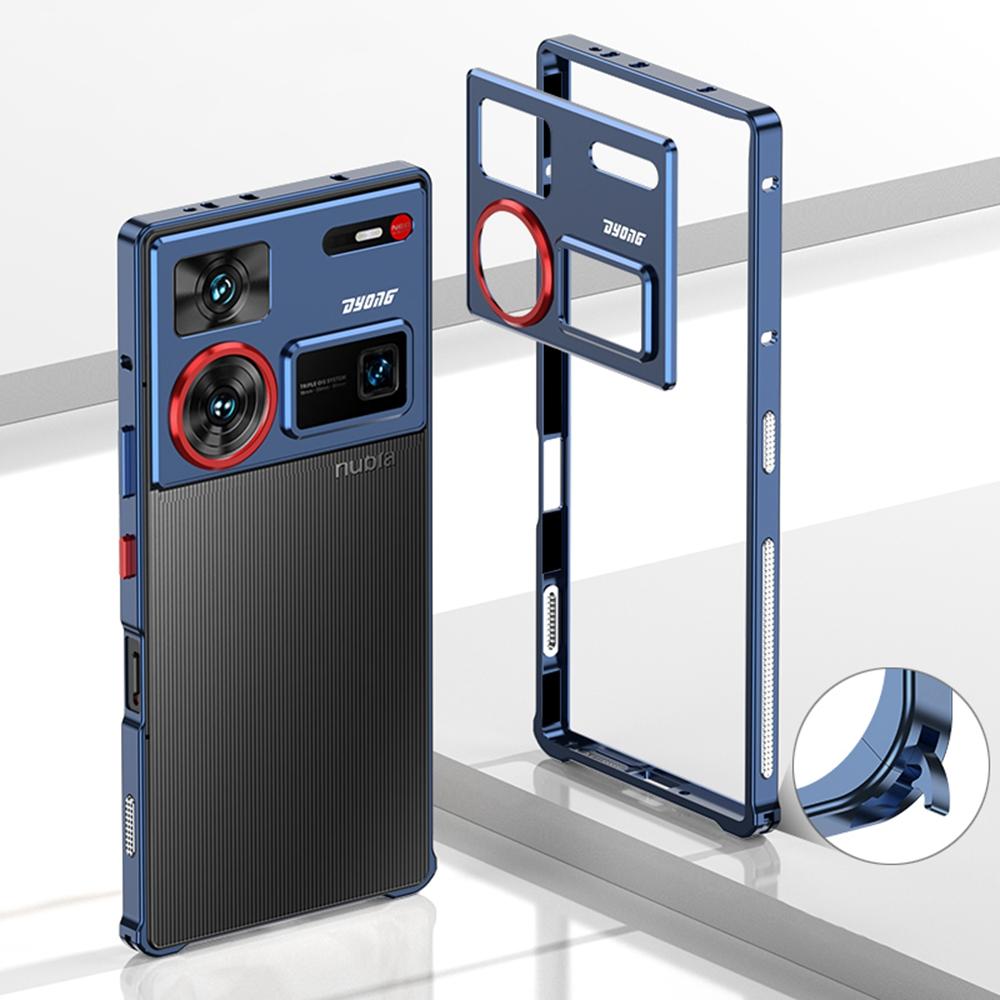 Бамперы для ZTE nubia Z60 Ultra Металлическая рамка Чехол с теплоотводом с защитой объектива камеры