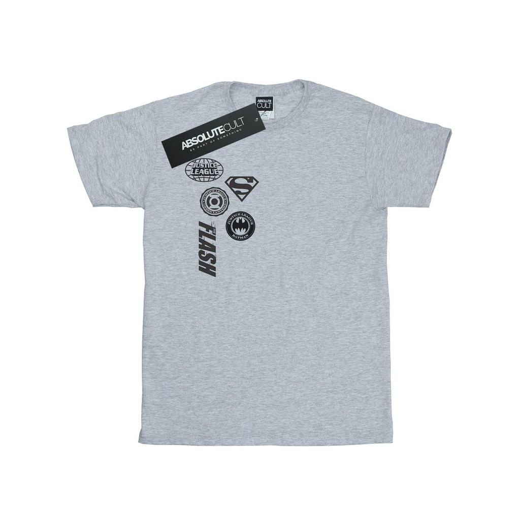 DC Comics Womens/Ladies Justice League Icons Cluster Cotton Boyfriend T-Shirt