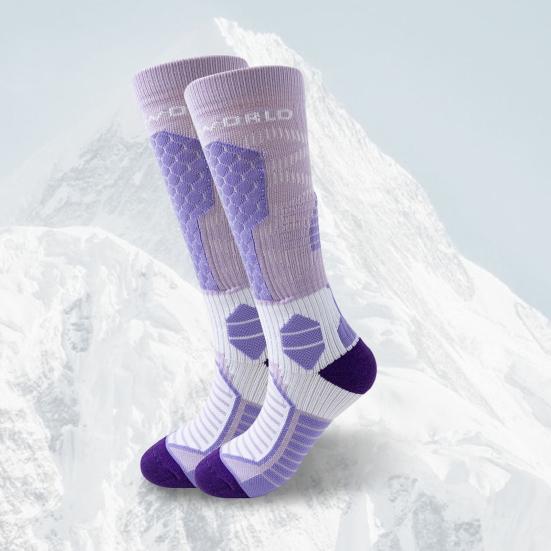 Winter Ski Socks Men Women Thickened Warm Compression Sports Socks Thermal Knee High Socks for Mountaineering Snowboarding Skiing