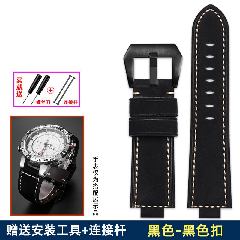 Натуральная кожа Ремешок для часов 24*16 мм Для timex Tide Серии T2n739 T2n720 T2n721 T45601 T2p141 Ремешок Аксессуары для мужских часов