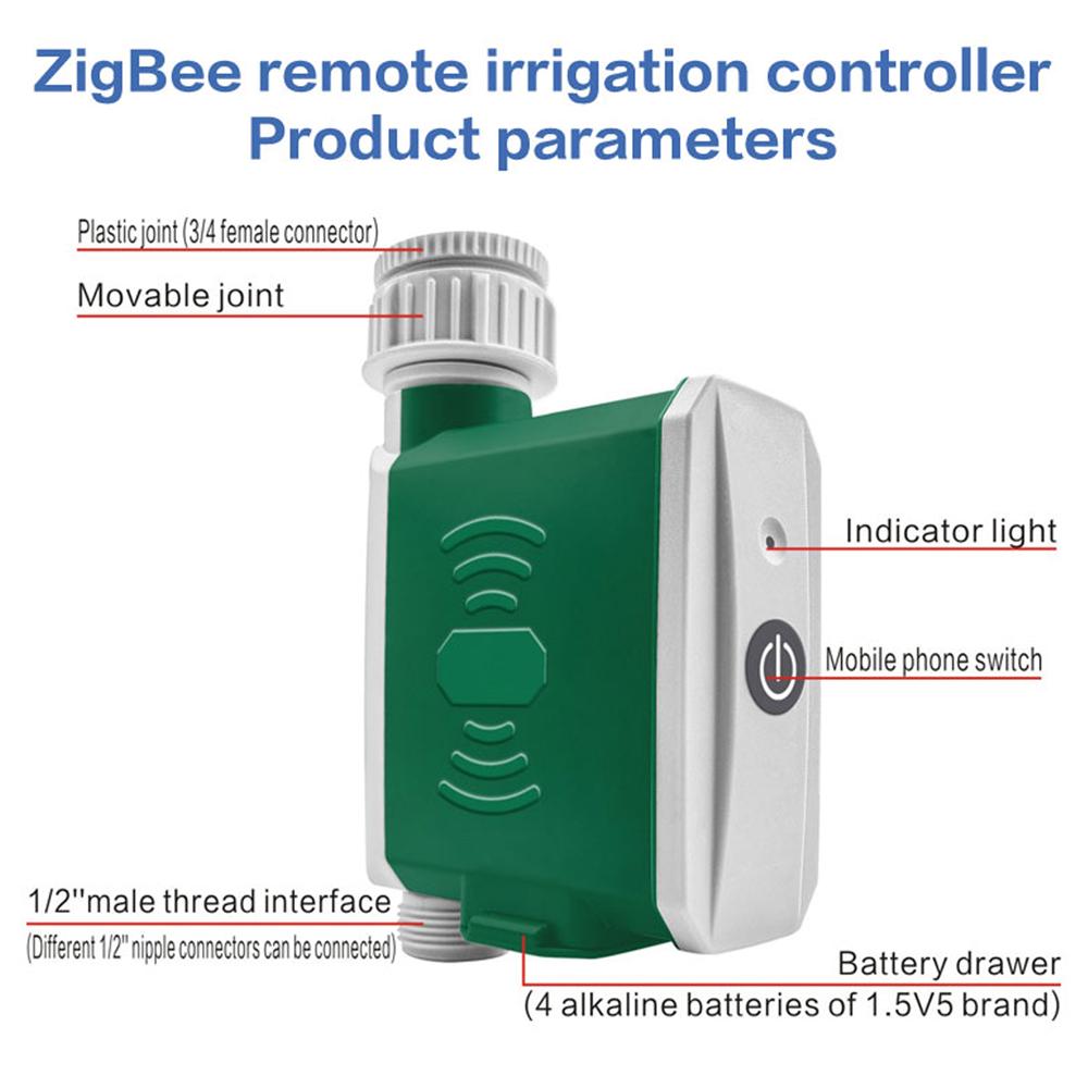 Tuya ZigBee Таймер полива Контроллер капельного орошения Автоматическая система полива сада Управление через приложение