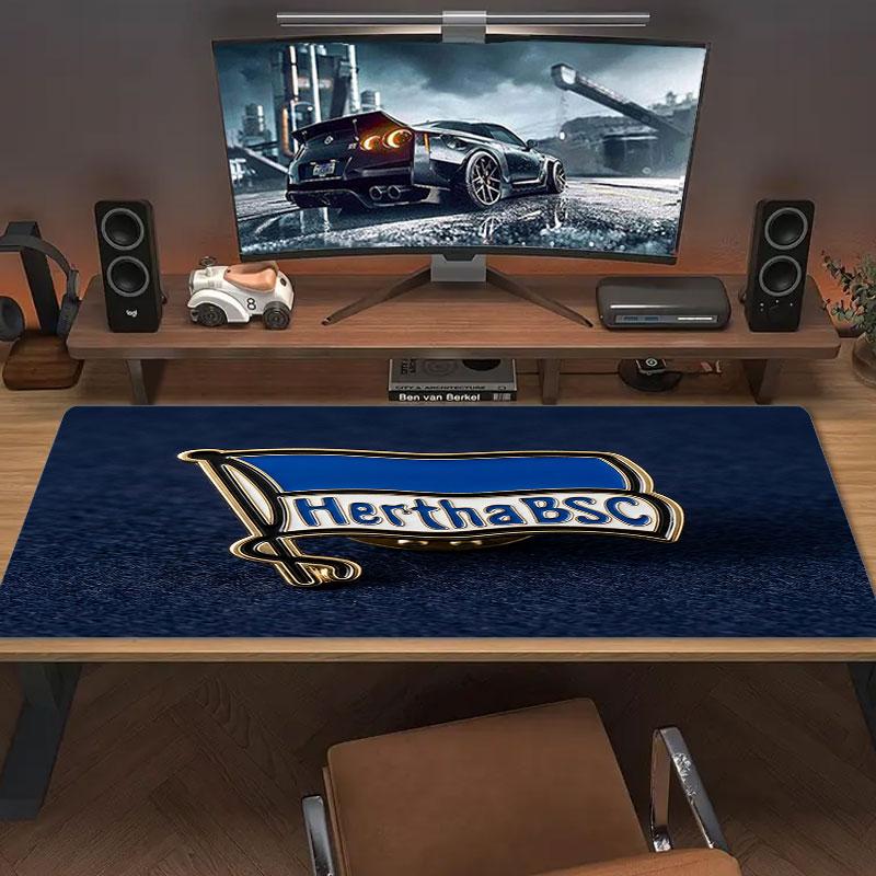 Hertha BSC Large Size Mouse Pad Large Gaming Table Cushion Non-slip Laptop Tablet Big Mousepad XXL Mat Mini PC Playmat With Lock edge