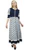 Женская вискозная набивная куртка Anarkali Kurta Kurti с рукавами 3-4, повседневная
