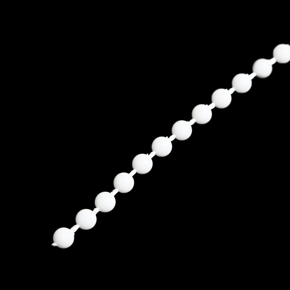 Аксессуары с соединителями Белая шторка из бусин Жалюзи Цепочка с бусинами Веревочная цепочка Шнур для подъема Цепочка для жалюзи