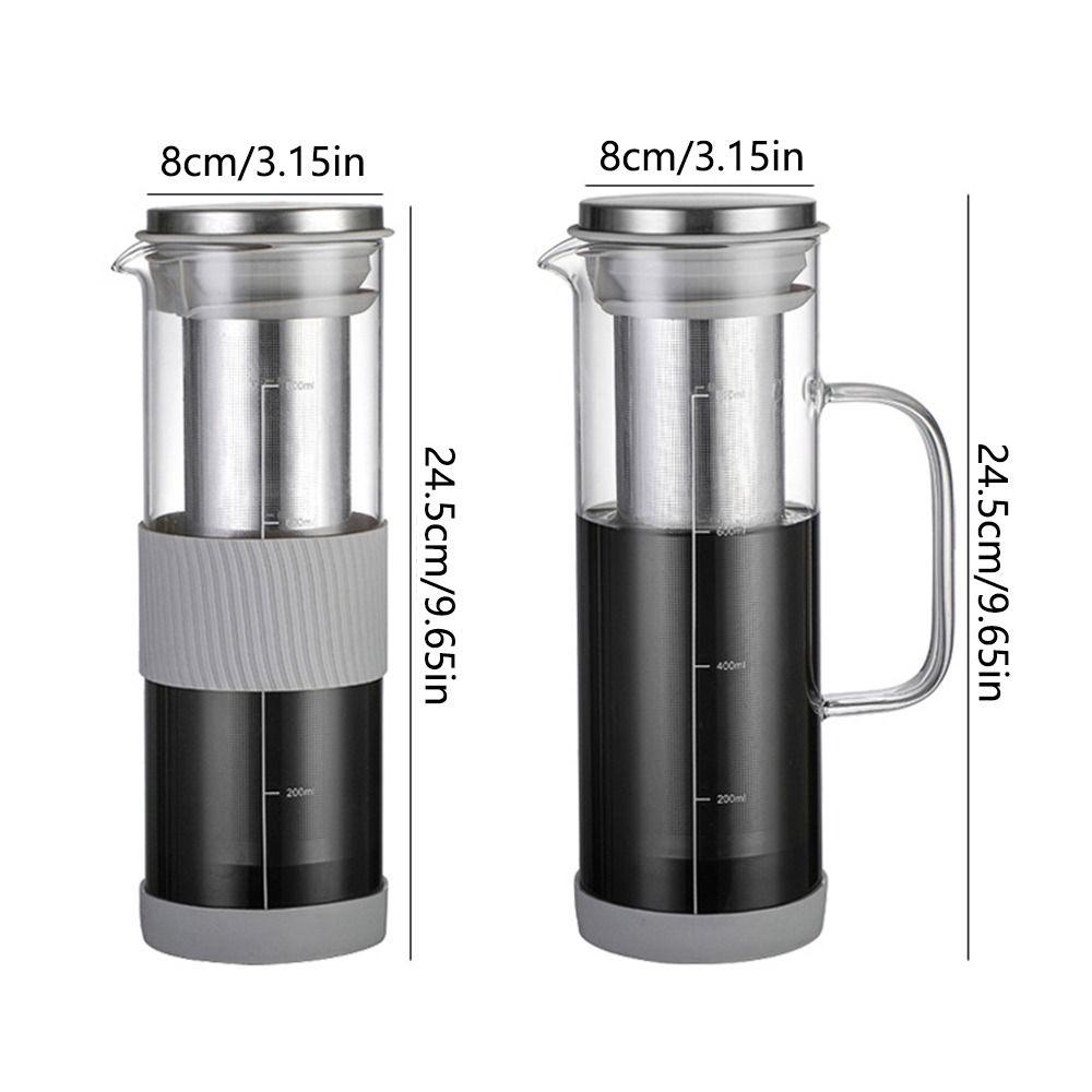 Fine Mesh Steel Infuser Iced Tea Maker Airtight Lid Fruit Pitcher Cold Brew Coffee Maker Juice