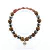 Brazilian Ruby Bracelet + Hematite Beads + 8 Mm Wood