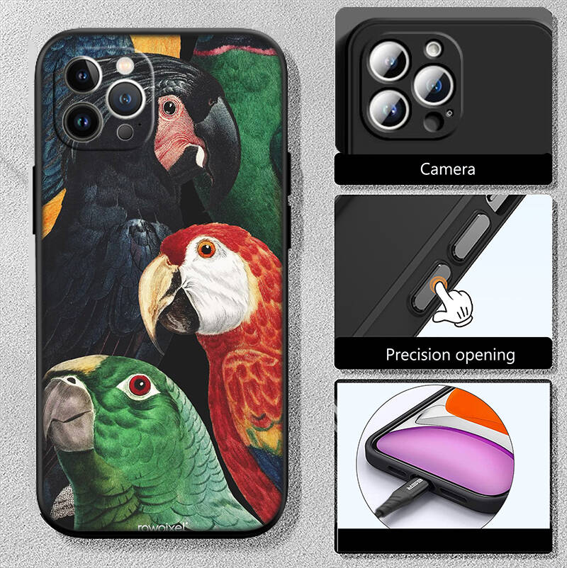 Parrot New Phone Case for Redmi Note 12 12S 12C 13 13C 13R 14 14S 14R 14C Pro Max Plus 11A 13X A3 A3X A4 A5