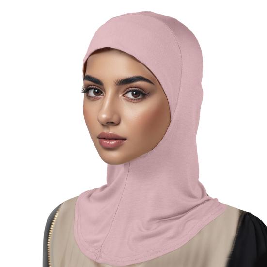 Women Headscarf Hat Solid Color Ethnic Top Hat Comfortable Elastic Hair Bag Head Wrap Headwear Hair Accessory