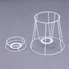 Lamp Lampshade Shade Wire Frame Diy Guard Ring Light Cage Holder Bulbpendant Drum Table Metal Vintage Cover Round Ceiling Iron