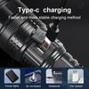 1PC most powerful LED flashlight, tactical flash, remote spotlight, torch emergency light with COB light