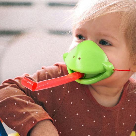 45326 Наборы лягушка с высунутым языком, защитная игрушка для лица, лижущее животное, хамелеон, ящерица