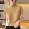 10 Colors Summer Female T-shirts Short Sleeve Women O-neck Solid Color Fashion Women's Clothing Tee Mock Neck Casual Soft T Shirt Oversize